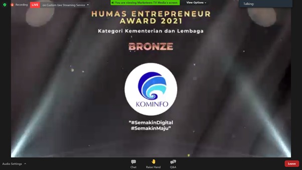 Bronze Winner Humas Kominfo