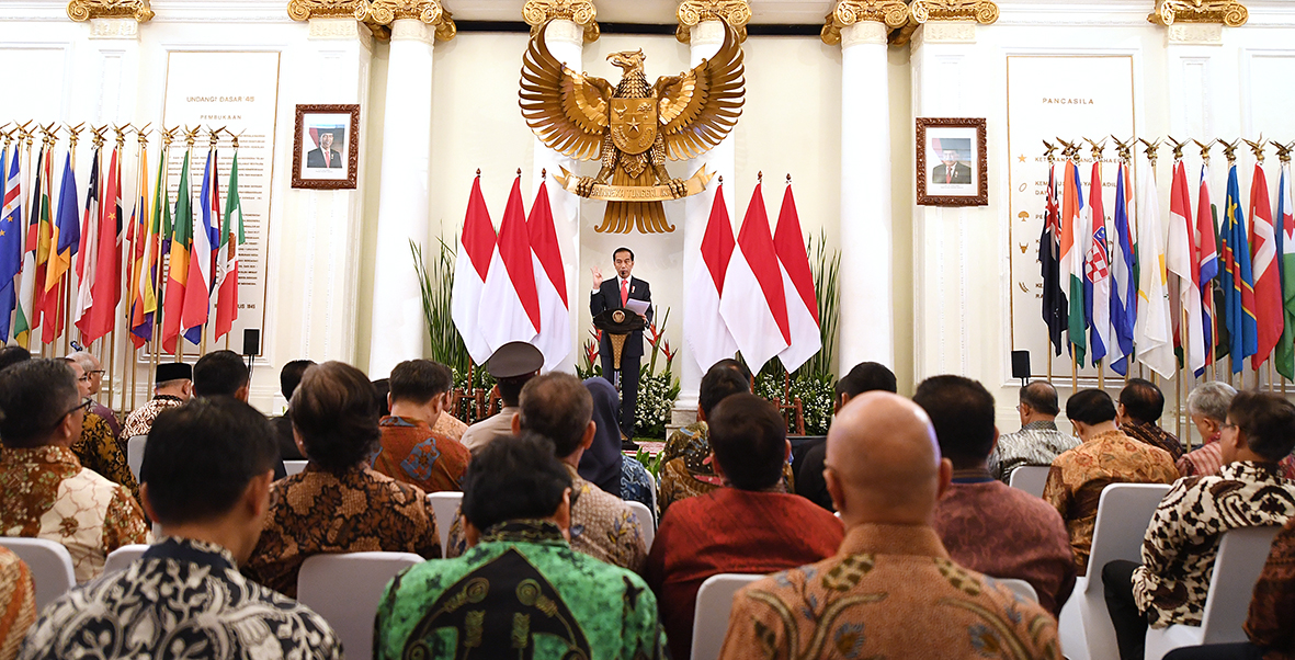 Pidato Jokowi pada Raker di Gedung Pancasila